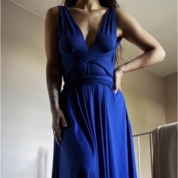 Royal Blue Infinity Dress - Picture 4 of 4